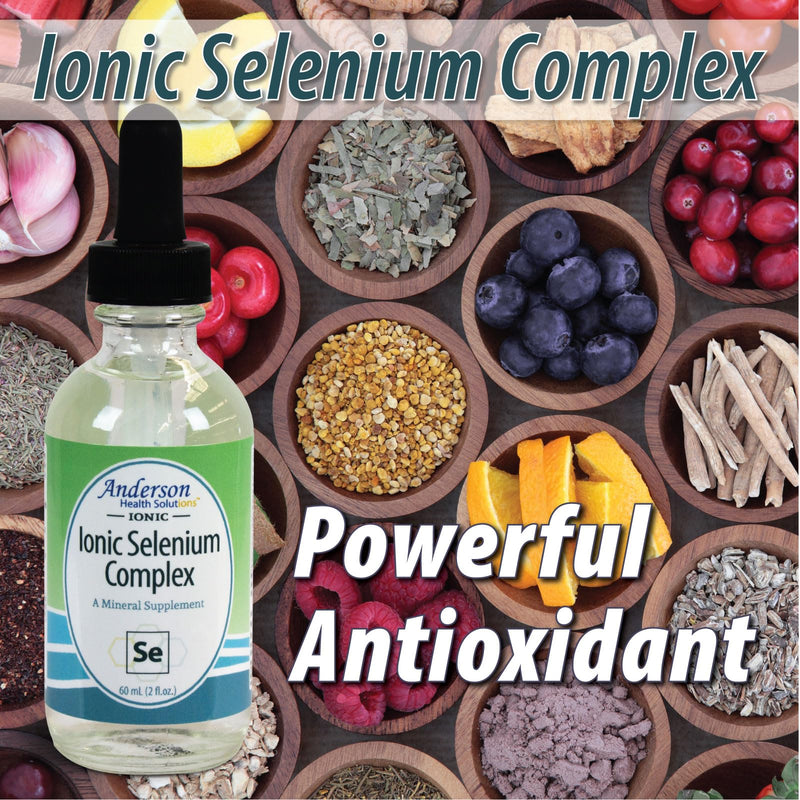 [Australia] - Anderson’s Ionic Selenium Complex, Liquid Selenium Supplement Drops, Supports Thyroid and Immune System, Antioxidant, Ionic Mineral Drops, Fights Free Radicals, 40 Servings, 2 fl oz 