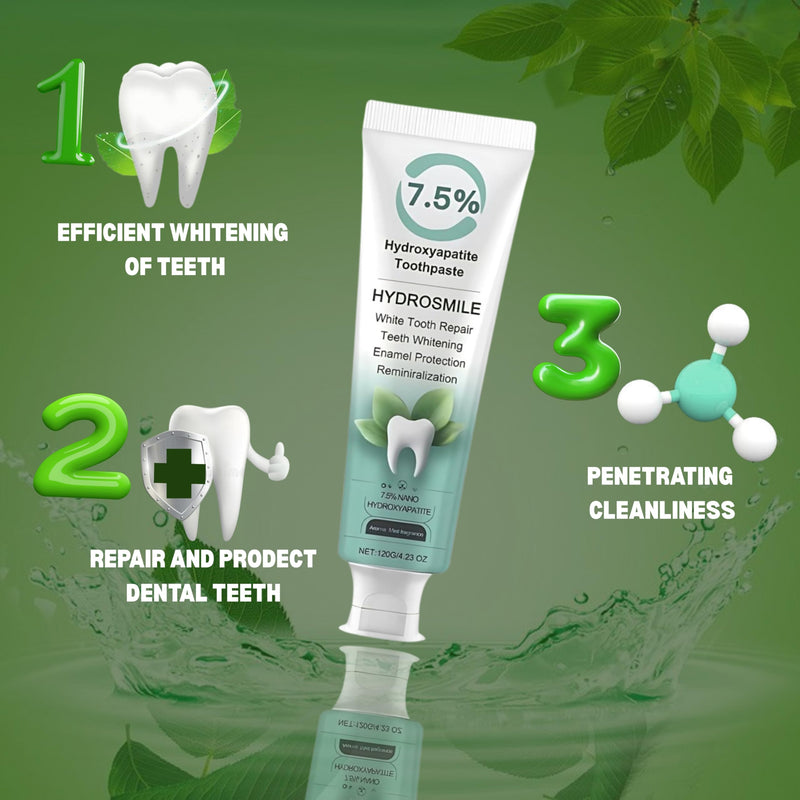 [Australia] - Hydroxyapatite Toothpaste – Nano Hydroxyapatite, Fluoride Free for Adults, Non Fluoride Formula for Enamel Repair & Sensitive Teeth, Mint Flavor, Pack of 2 (120g Each) 