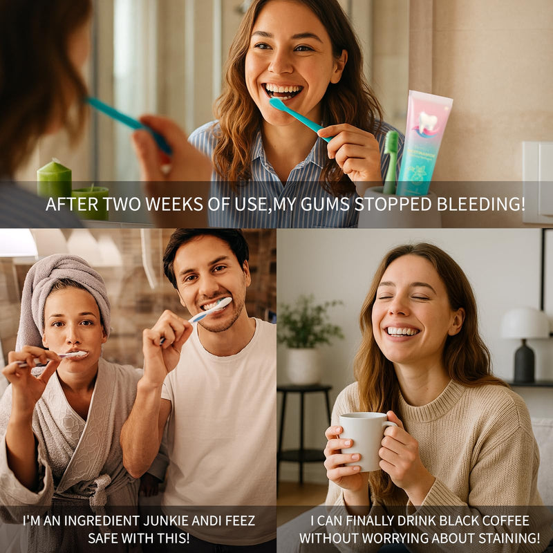 [Australia] - Hydroxyapatite Toothpaste 10% + Niacinamide Whitening Toothpaste, Enamel Repair & Gum Care, Nano Hydroxyapatite - Sensitivity Relief, Whitening, Fluoride-Free, Breath Freshening 