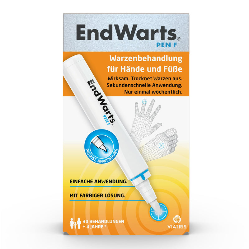 [Australia] - EndWarts PEN F: Remove warts, wart remover with formic acid, for wart removal, pen for approx. 30 treatments Blue 3 ml 