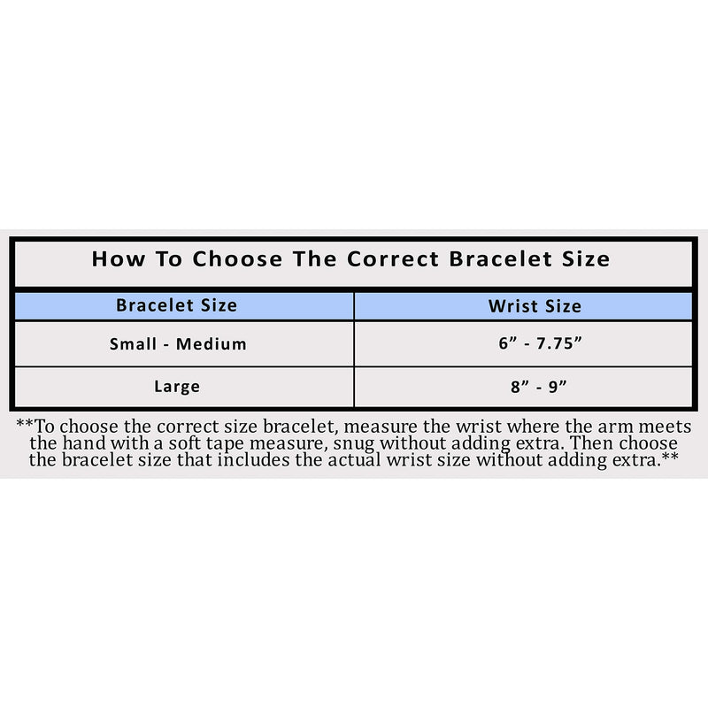 [Australia] - Magnetic Bracelet High Power Stainless Wire Door Knob Large - Wrist Size 8" - 9" 
