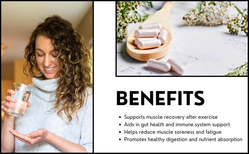 L-Glutamine 500g Capsules | 90 Vegan Capsules | Essential Amino Acid Supplement for Muscle Recovery & Gut Health | Made in the UK