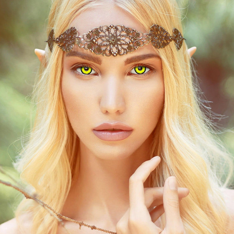 [Australia] - aricona contact lenses colored lenses - yellow contact lenses - Halloween contact lenses colored without strength Vampire Fever 