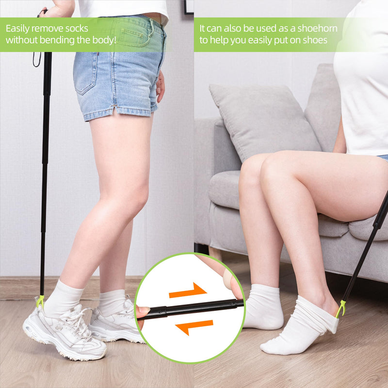 [Australia] - Sock Aid Device for Seniors, Easy On Easy Off Device for Putting On Socks and Removing Socks Or Stockings, Sock Assistant Device No Bending, Sock Puller Aid for Men and Women with Limited Mobility 