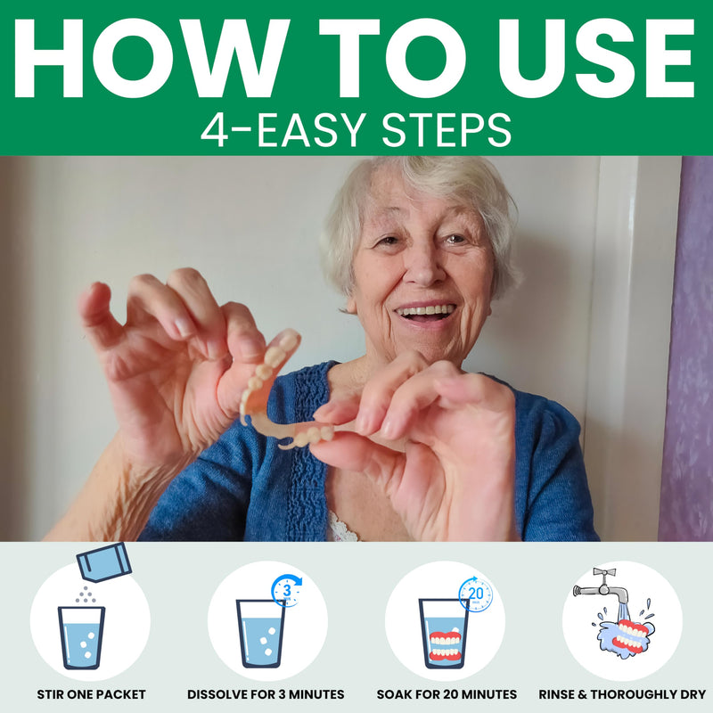 Pro Tech Retainer Cleaner - 180-220 Cleanings (0.17 Per Cleaning) 22 Pack/6 Month Supply - For Clear Aligners, Dentures, Retainers, Mouth Guards & Night Guards - Cleaning Crystals, Mint 22 Count (Pack of 1)