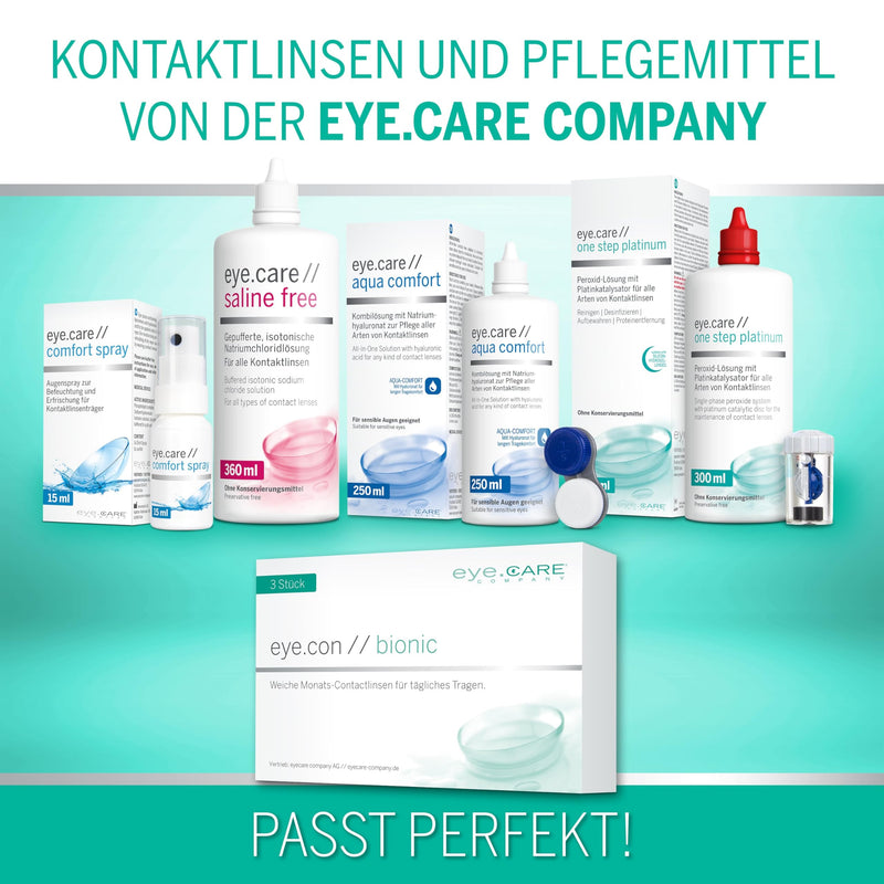[Australia] - Eye.Con Bionic soft monthly lenses made of bio-hydrogel with UV protection - 3 contact lenses with high water binding especially for dry eyes. Contact lenses with a gentle edge profile for sensitive eyes -2.0 diopters 8.6 millimeters 14.20 millimeters 3.0 