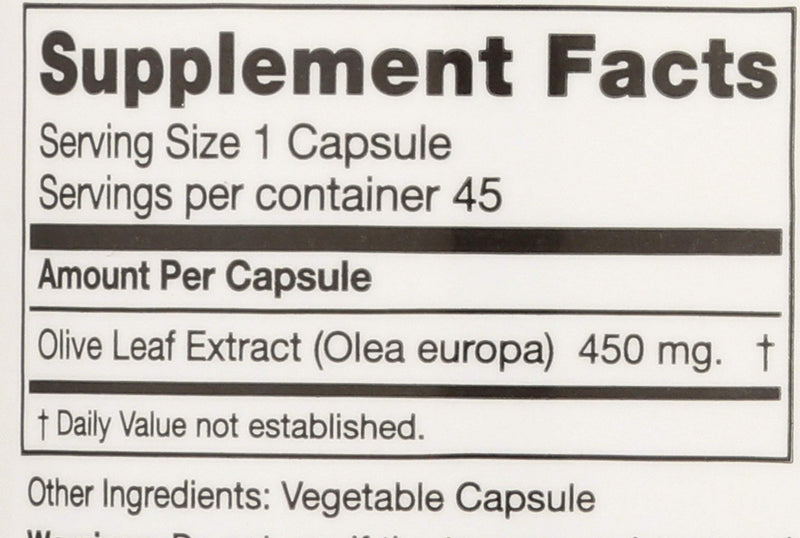 [Australia] - Seagate Products Olive Leaf Extract 450mg 45 Capsules 