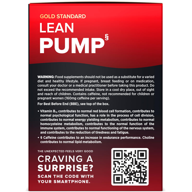 Wellgard Lean Pump - Advanced Pre Workout Powder, Pump Matrix with Amino Acids, Botanical Extracts and Caffeine, 25 Sachets