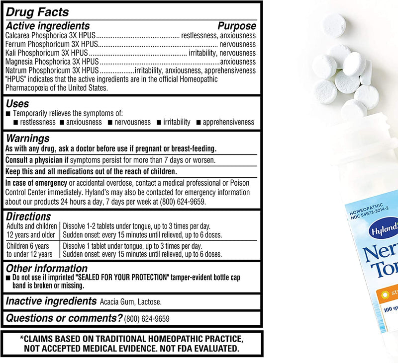 [Australia] - Hylands Nerve Tonic Tablets, 50 Tablets 