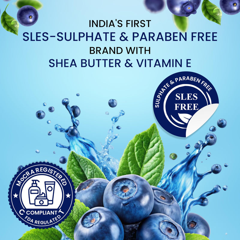 MY ACE Blueberry Bathing Bar Soap for Men & Women - Handmade with Essential Oil, Coconut Oil, Shea Butter & Vitamin E for Skin Cleansing & Moisturizing - SLES Free - For Face, Hair, Body Wash - 3.5 Oz 3.52 Ounce (Pack of 1)