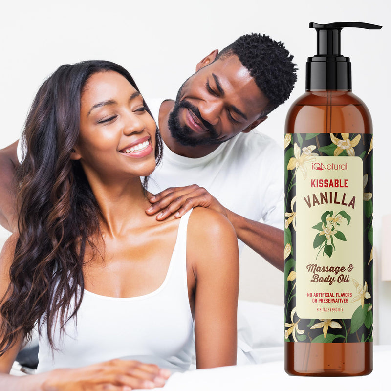 [Australia] - Fractionated Coconut Oil for Skin, Edible Massage Oils for Date Night, Oil for Massage Therapy, BodyOil for Intimacy, Sensual Massage, Warming Massage Oils for Date Night Heat Edible - 8oz 