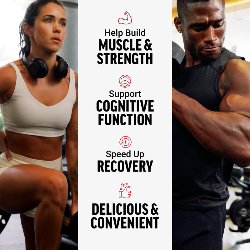 [Australia] - FORCE FACTOR Legendary Creatine Chews, 5g Creatine Monohydrate, Build Muscle, Improve Strength & Recovery, Support Memory & Cognitive Function, Sugar Free, Berry Blast, 60 Soft Chews 