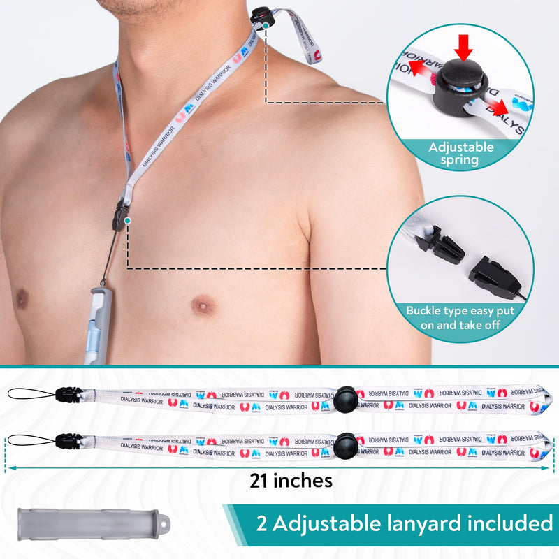 [Australia] - Patented Peritoneal Dialysis Transfer Set Holder for Baxter, PD Catheter Holder Belt Accessories Gray 