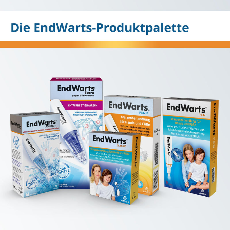 [Australia] - EndWarts PEN F: Remove warts, wart remover with formic acid, for wart removal, pen for approx. 30 treatments Blue 3 ml 
