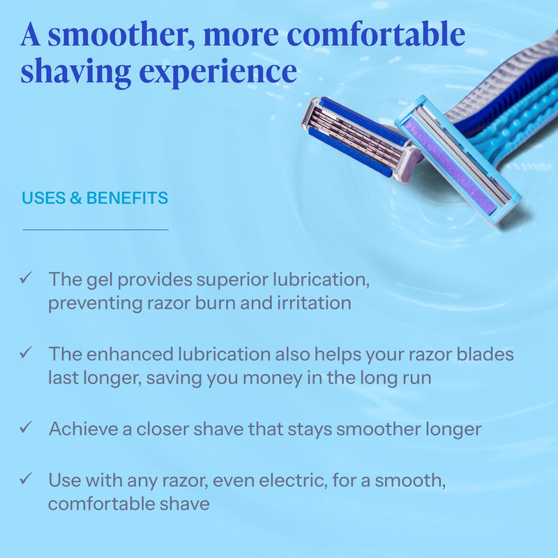 Tend Skin Air Shave Gel Advanced Hydrating & Moisturizing Formula, Provides Natural Protection, Silky Smooth Skin & Seamless Hair Removal, 8 Oz