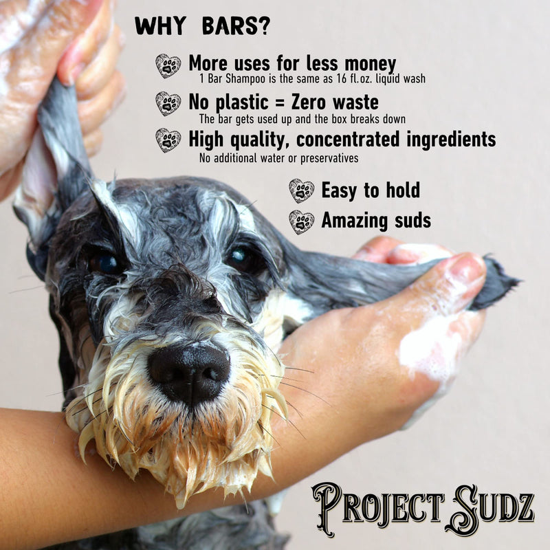 Activated Charcoal Organic Bar Shampoo for Dogs | Odor Eliminating Dog Shampoo | Deep Cleaning Natural Dog Shampoo Bar (1) 1 - PawsPlanet Australia