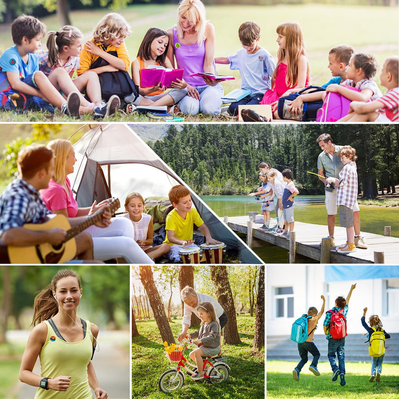 [Australia] - Mosquito Repellent Stickers, 360 Pack for Kids & Adults, Outdoor/Indoor, Natural Plant-Based, 6 Mosquito Bracelets Included 