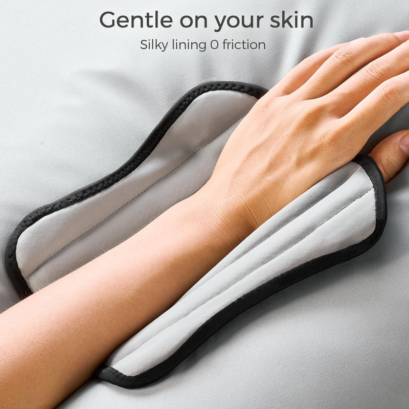 [Australia] - FREETOO Tendonitis Wrist Brace Night Support Fit Left Hand for Work, Pain Relief Wrist Splint for Arthritis, Sprain for Sleeping, Wrist Support Carpal Tunnel Fit Women and Men (Left, L/XL, Black/Grey) Left-Gray/Black 