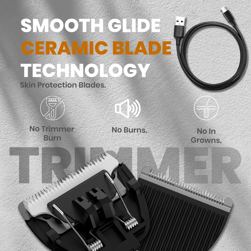 [Australia] - Next Gen Premium Body & Pubic Hair Trimmer – Waterproof Electric Ball Shaver & Groin Hair Clipper with Ceramic Blades – Rechargeable Wet/Dry Trimmer for Men & Women, Chest, Legs, Bikini 