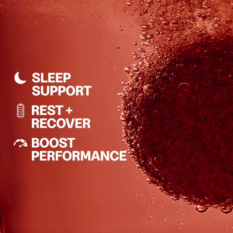 Tonic Health Rest and Recovery Effervescent Tablets - 300mg Elemental Magnesium, Ashwagandha, Lemon Balm - No Sugar, Magnesium Glycinate - Relax and Recharge, Strawberry 60 Count 60 count (Pack of 1)