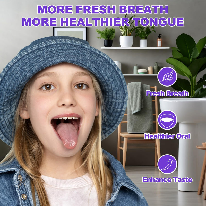 [Australia] - Tongue Scraper for Adults with 2 Holder and 2 Travel Case, Metal Tongue Scraper for Tongue Cleaning and Reducing Bad Breath,100% Stainless Steel Tongue Scraper, Tongue Cleaner for Adults 