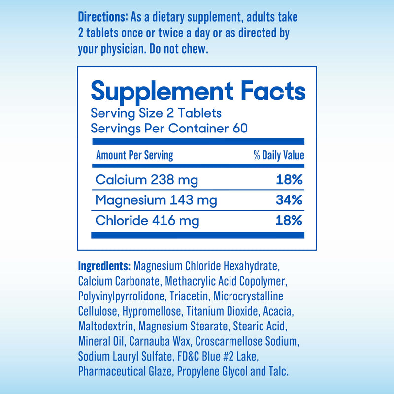 [Australia] - SlowMag Muscle + Heart Magnesium Chloride with Calcium Supplement to Support Muscle Relaxation, Occasional Muscle Cramping & Heart Health, High Absorption, 120 Count Unflavor 120 Count (Pack of 1) 