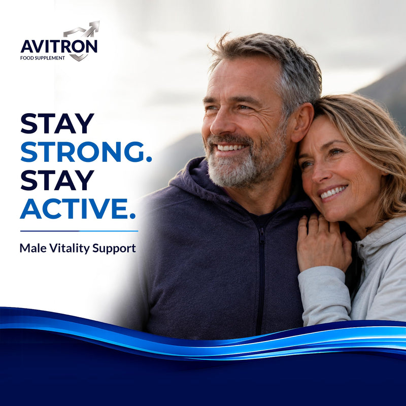 10 Blue Tablets | Men's Vitality Supplement | L-Arginine, Korean Ginseng & Maca Root Complex | Easy to Swallow | Made in the UK