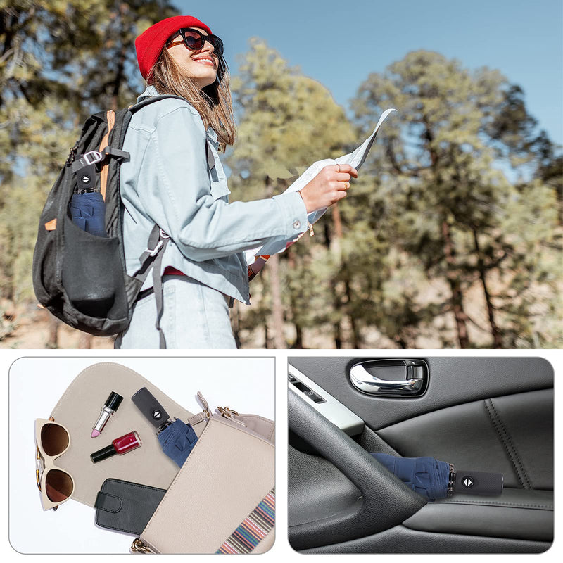 ZOMAKE Travel Umbrella Compact - 45/62 Inch Portable Collapsible Umbrellas for Rain Windproof - Paraguas Automatic Small Folding Umbrella Lightweight Packable Umbrella for Women Men(Navy Blue&Purple)