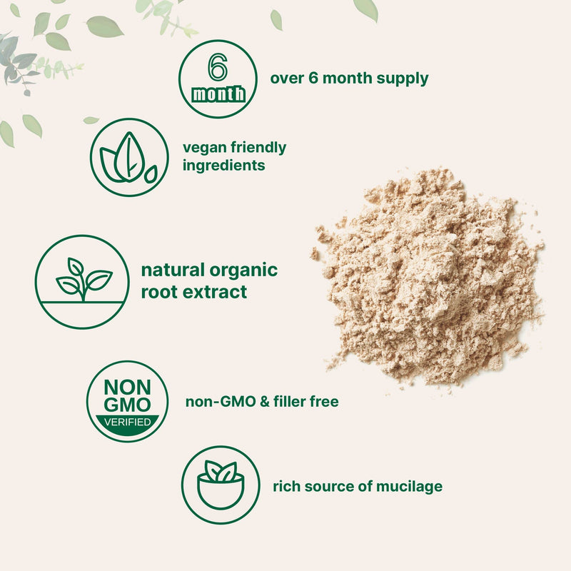 [Australia] - Micro Ingredients Organic Marshmallow Root Powder, 8 Ounce, Filler Free and Traditionally Used, Supports Digestive Gastrointestinal Health, Non-Irradiated and No GMOs, Vegan Friendly 