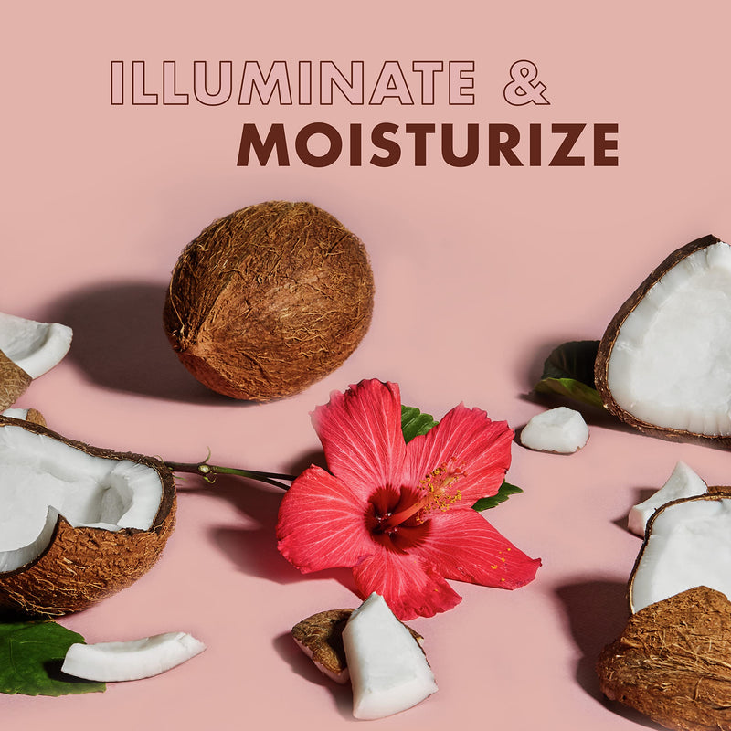 Shea Moisture Coconut & Hibiscus Massage Oil and Body Oil for Dry Skin, Bath Oil with Coconut Oil and Vitamin E Oil for Skin, 8 oz | For Dull Skin. Creates glowing skin.