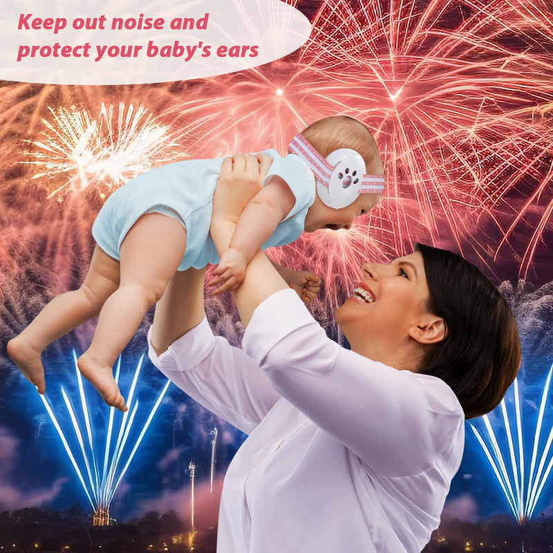 [Australia] - Baby Ear Protection, Noise Cancelling Headphones for Babies and Toddlers Up to 36 Months Pink 