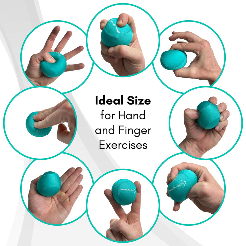 [Australia] - Hand Balls for Therapy - Hand Balls for Arthritis and Carpal Tunnel - Hand Exercise Ball for Improved Grip - Stress Balls for Adults 3 Balls 