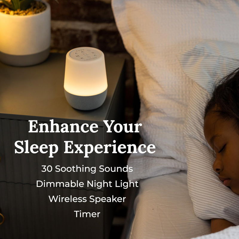 [Australia] - Yogasleep Duet White Noise Machine with Night Light & Wireless Speaker Sound Machine for Travel, Office Privacy, Sleep Therapy for Adults & Baby 