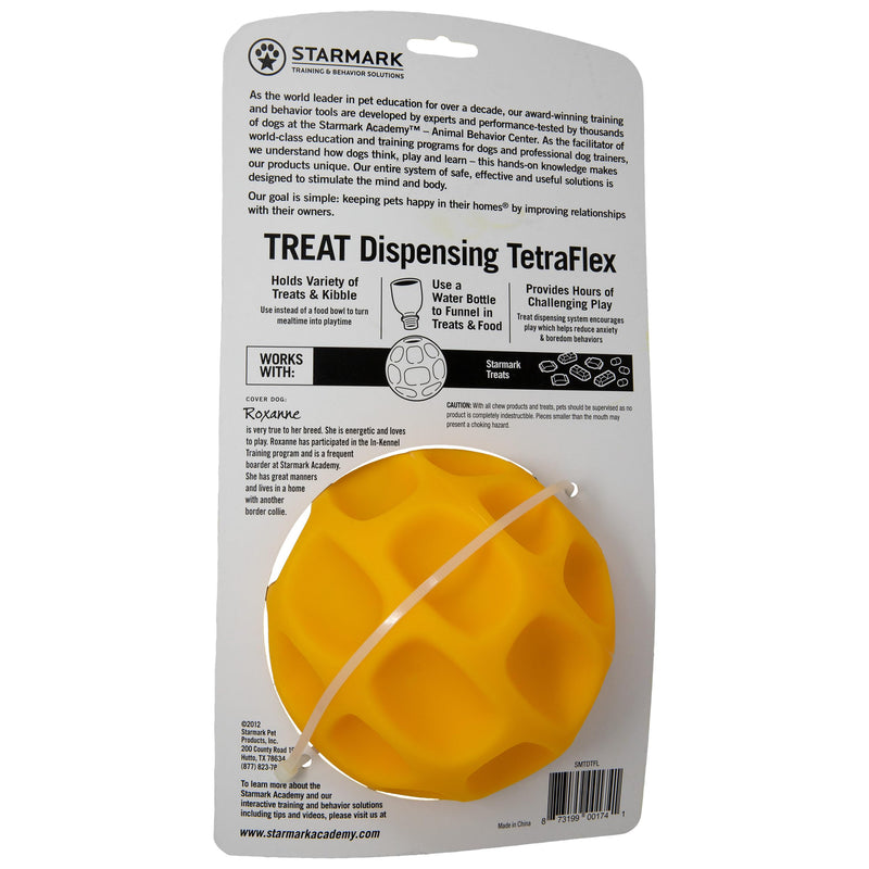 Starmark Treat Dispensing Tetraflex Dog Toy Large 1 - PawsPlanet Australia