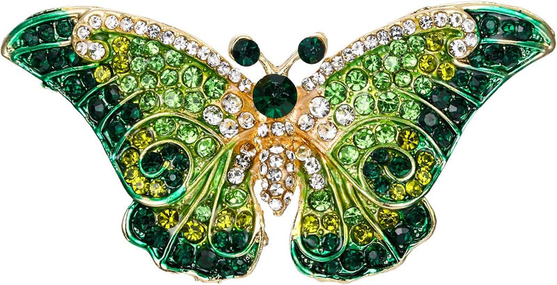 EVER FAITH Women's Austrian Crystal Cute Butterfly Insect Brooch
