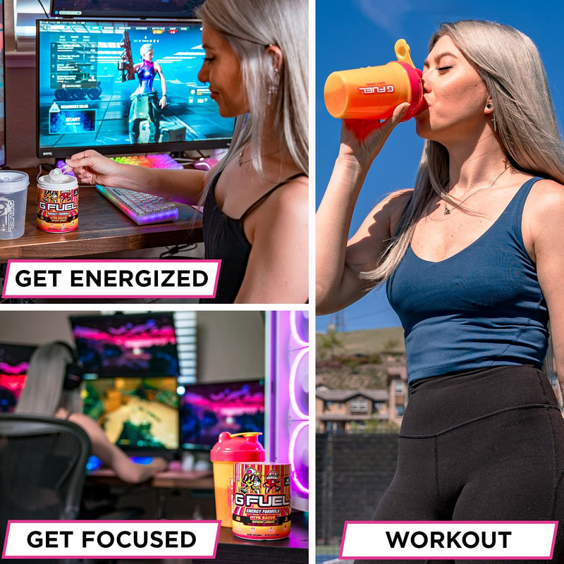 [Australia] - G Fuel Ghost Face Energy Drink Powder, Pre Workout Caffeine Mix for Gaming, Sugar Free Focus Amino, Vitamin + Antioxidants, 9.9oz (Cherry Green Apple, 40 Servings) Cherry Green Apple 