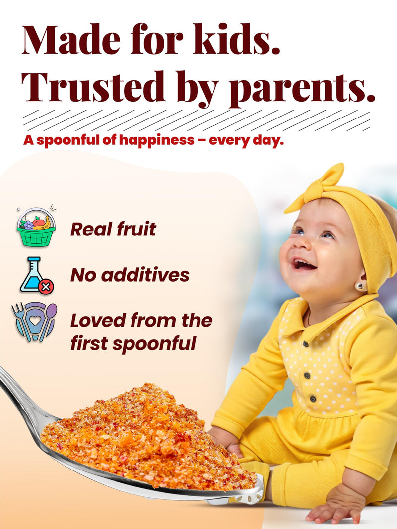 ImmunExtra Toddler 90g - Better Then Freeze Dried Fruit and Veggie - Concentrated Powder with Extra Butternut Squash - Low Temperature Drying – Preserving Natural enzymes, antioxidants