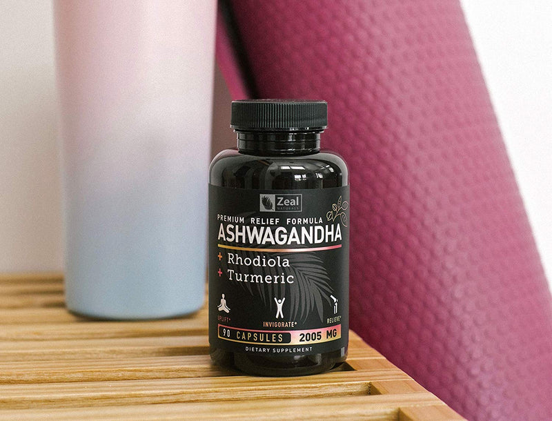 [Australia] - Ashwagandha Complex - Organic Ashwagandha Root Powder + Rhodiola Rosea + Turmeric - Premium Support Formula - Ashwagandha Capsules Supplement 