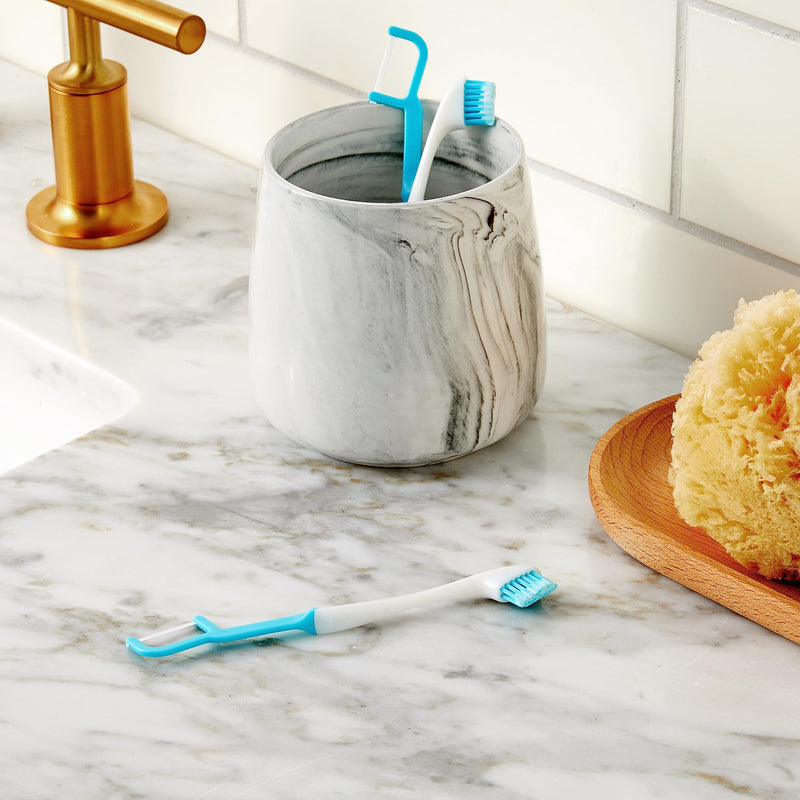 [Australia] - The Evolution of Oral Care | 4-in-1 Tool (Paste + Brush + Floss + Pick) | Individually Wrapped | Disposable | Prepasted Travel Toothbrushes | Small Adult Toothbrush - (24-Pack) 24 Count (Pack of 1) Original 