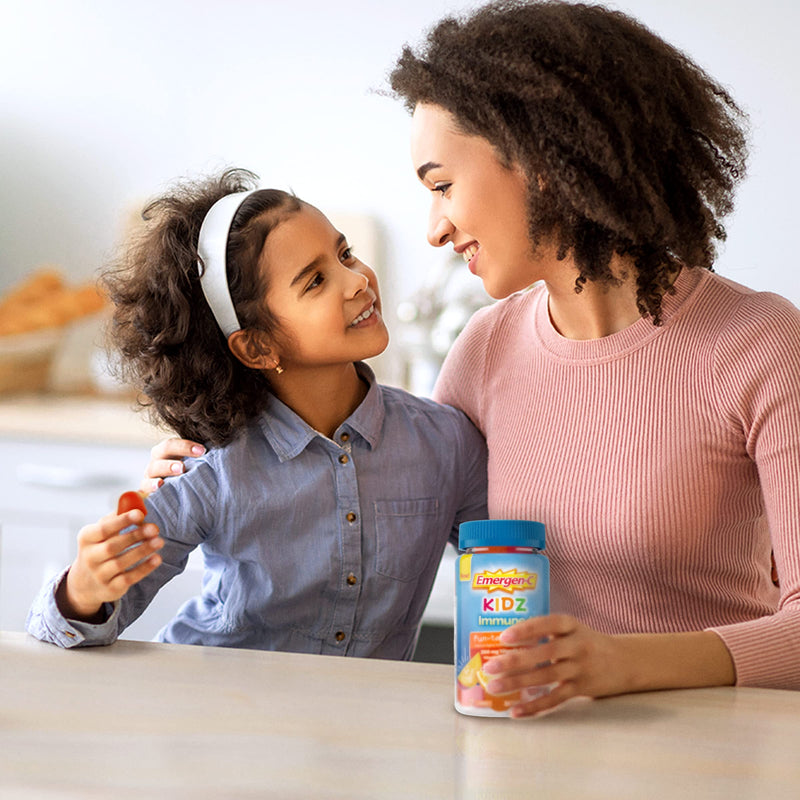 [Australia] - Emergen-C Kidz Immune+ Immune Support Dietary Supplements, Flavored Gummies with Vitamin C, B Vitamins and D for Support, Fun-Tastic Fruit - 44 Count 44 Count (Pack of 1) 