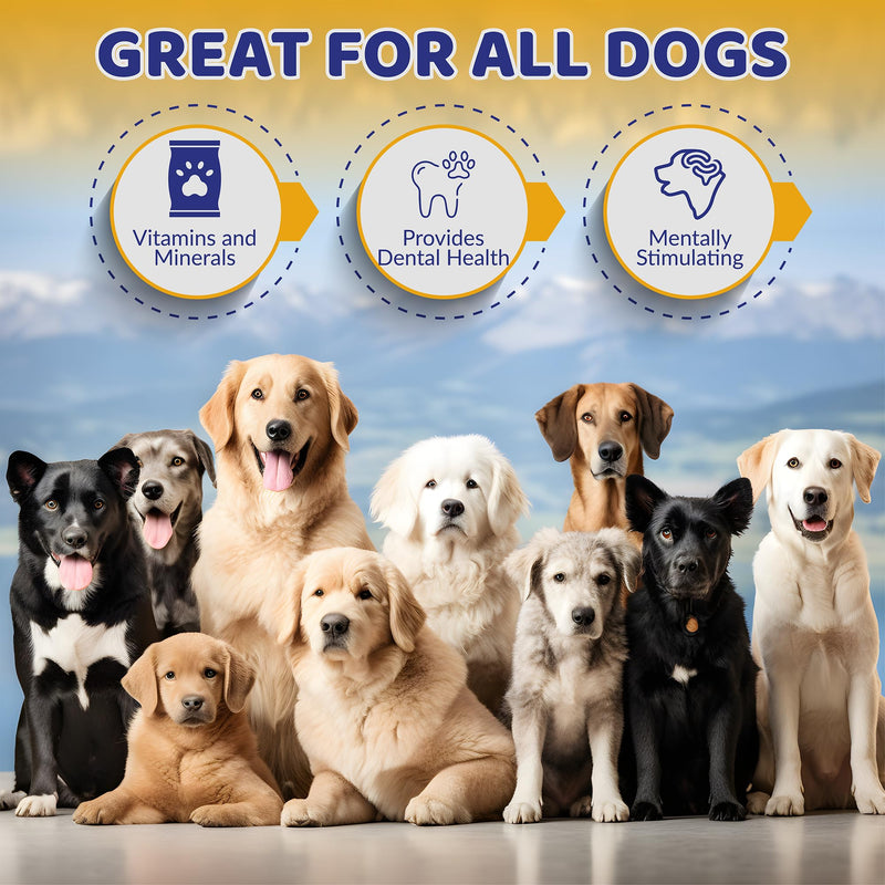 New Vita-Min Split Elk Antlers for Dogs Large with Vitamins & Minerals for Overall Health – Natural Dog Dental Treats for Oral Care (Large) 1 Count (Pack of 1) - PawsPlanet Australia
