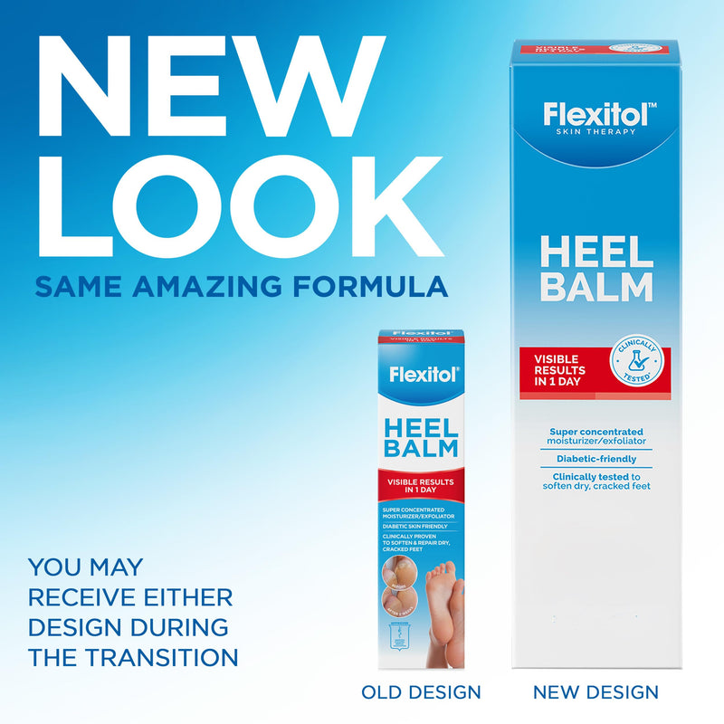 Flexitol Heel Balm Twin Pack, 25% Urea Cream for Dry Cracked Heels | 2x4 oz | Exfoliates & Moisturizes with Aloe, Vitamin E & Shea Butter, Visible Results in 1 Day, Diabetes-Friendly 4 Ounce (Pack of 2)