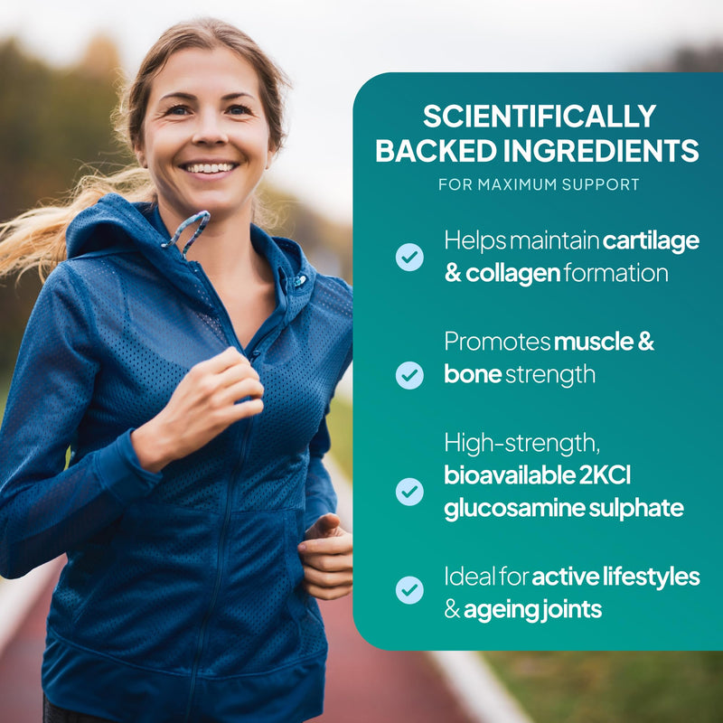 Glucosamine Sulphate & Chondroitin Complex | With Vitamin C & Calcium for Bone & Muscle Support | Supports Joint Health & Cartilage Function | 360 Capsules = 3 Months’ Supply | GMP-Certified & UK-Made Unflavoured 180 count (Pack of 2)