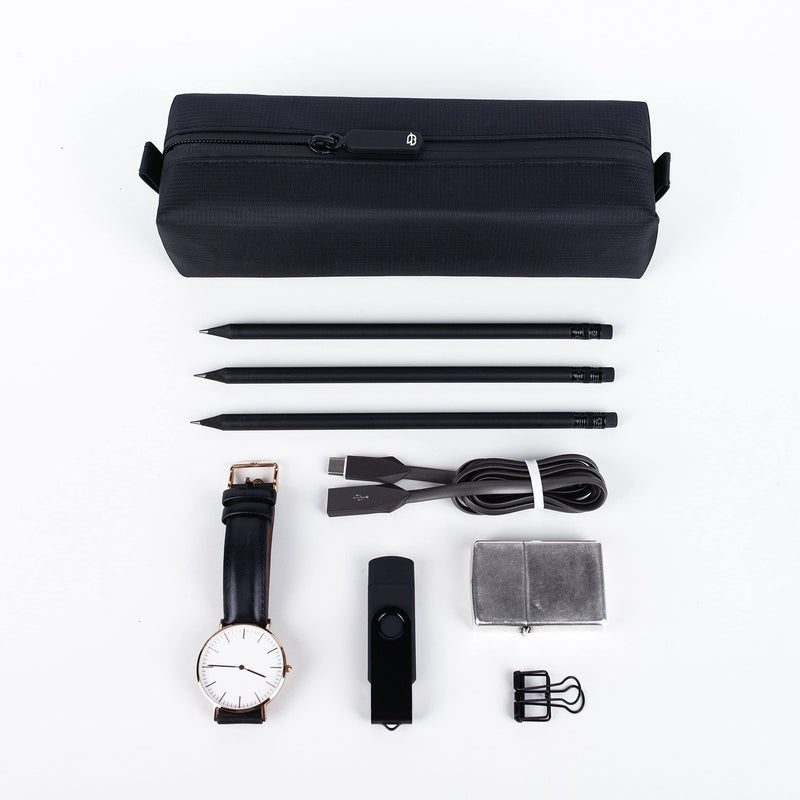 [Australia] - Comfyable Small Toiletry Bag for Men, Slim Mini Toothbrush Bag, Dopp Kit Bag Orange 