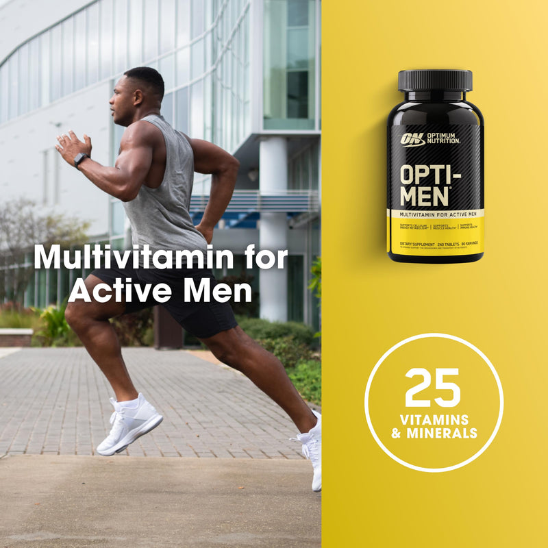 Optimum Nutrition Opti-Men, Vitamin C, Zinc and Vitamin D, E, B12 for Immune Support Mens Daily Multivitamin Supplement, 150 Count (Packaging May Vary) 150 Count (Pack of 1)