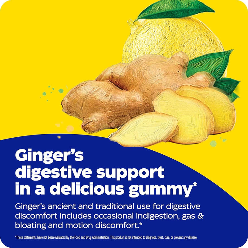 Enzymedica Ginger Root & Vitamin B6 Gummies for Adults - 60 Count | Ginger & Vit B6 Supplement Chews for Women & Men, Helps Digestion, Vegan, Gluten Free 60 Count (Pack of 1)