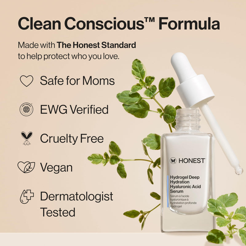 Honest Beauty Hydrogel Deep Hydration Hyaluronic Acid Serum, 1 fl oz