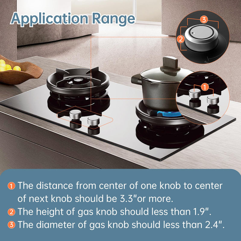 [Australia] - Ôºà6 PCSÔºâStove Knob Safety Covers for Child Safety Stove Proofing Gas Stove Knobs Locks Universal Fit Child Proof Stove knob Covers for Kids Safety 