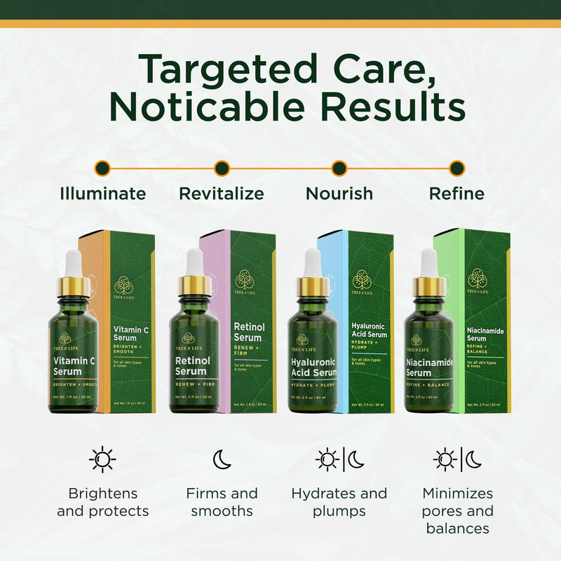 Tree of Life Vitamin C Serum for Face, Dark Spots Remover Face Oil, 1 Fl Oz | Brightening Vitamin C serum for face. Hydrating face oil that targets dark spots and fine lines for clear skin. 1 Fl Oz (Pack of 1) 01. Vitamin C