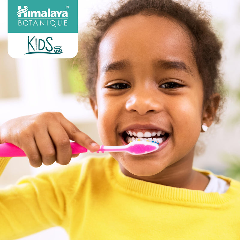 Himalaya Botanique Kids Toothpaste, Herbal, Cool Mint Flavor, Fights Plaque, Fluoride & SLS Free, Gentle, No Artificial Colors, Gluten & Cruelty Free, Vegan, Foaming, 4 Oz, 2 Pack 4 Ounce (Pack of 2)